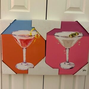 Colorful Cocktail Canvas Art Set